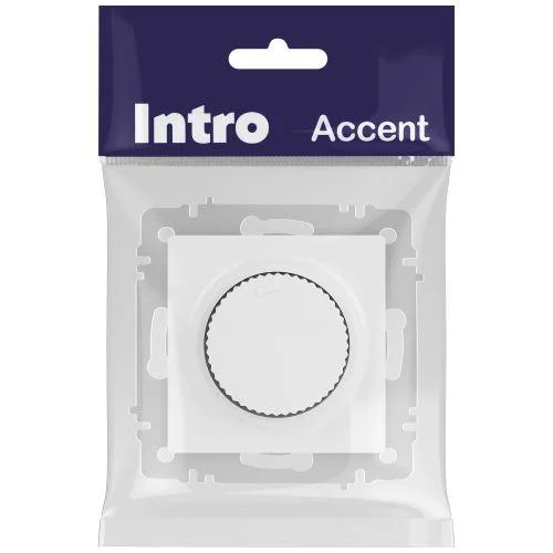 Светорегулятор поворотный СП Accent 6-401-01М 600Вт 230В IP20 бел. матов. Intro 