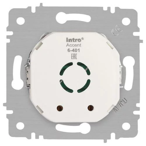 Светорегулятор поворотный СП Accent 6-401-01М 600Вт 230В IP20 бел. матов. Intro 