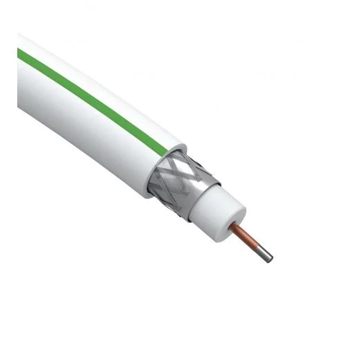 Кабель коаксиальный SAT 703 B CCS/оплетка Al 75% PVC 75Ом бел. (м) SL-B-75-PVC100 Simple Эра 