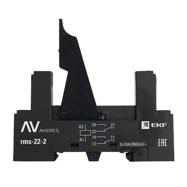 Разъем для реле РM slim 22/2 AVERES EKF 