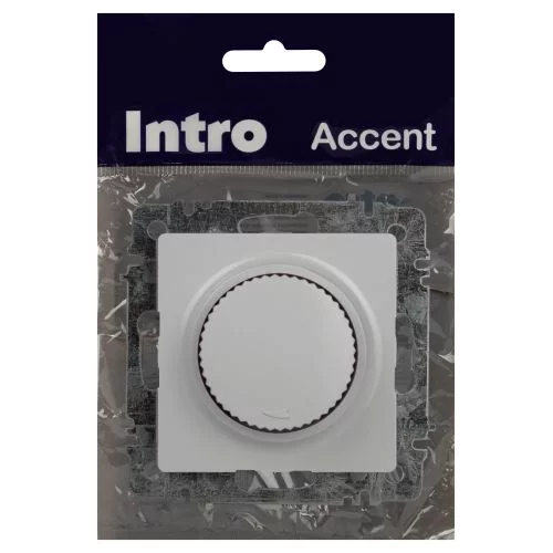 Светорегулятор поворотный СП Accent 6-401-01 600Вт 230В IP20 бел. Intro 