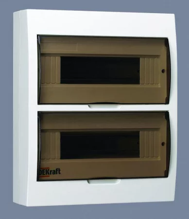 Корпус навесной ЩРН-П-24 24мод. IP41 пластик. DEKraft 