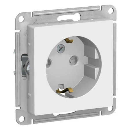 Розетка 1-м СП AtlasDesign 16А IP20 с заземл. защ. шторки механизм бел. SE 
