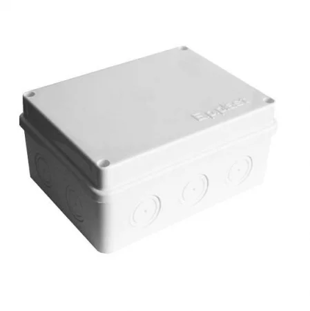 Коробка распределительная ОП 150х110х70мм IP54 10 выходов без гермовводов крышка на винтах бел. Epplast 