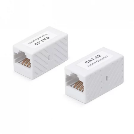 Адаптер проходной RJ45-RJ45 (8P8C) кат.5E неэкранир. WR-CA-8P8C-C5E бел. WRline 