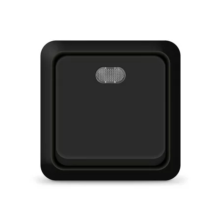 Выключатель 1-кл. ОП Олимп 10А IP20 с подсветкой черн. Universal 