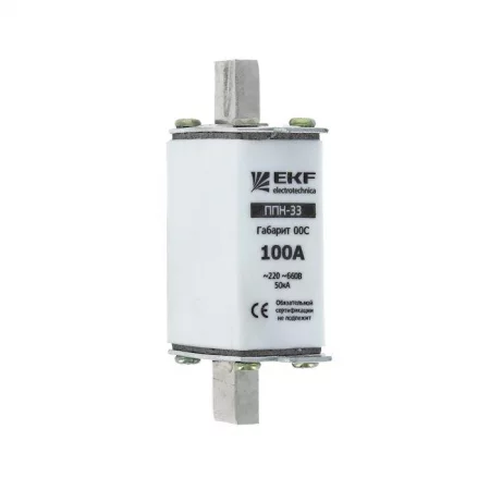Вставка плавкая ППН-33 100/80А габарит 00С PROxima EKF 