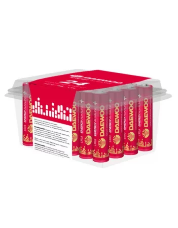 Элемент питания алкалиновый AAA/LR03 1.5В Energy Alkaline 2021 Pack-24 (уп.24шт) DAEWOO 