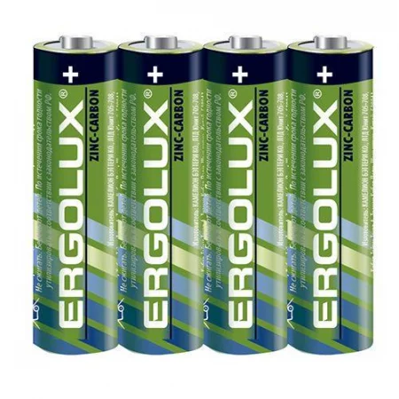 Элемент питания солевой AA/R6 1.5В R6SR4 SR4 (уп.4шт) Ergolux 