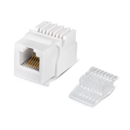 Вставка Keystone Jack RJ12 (6P6C) без инструмента Toolless бел. Cabeus 