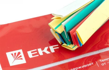 Набор трубок термоусадочных ТУТ нг тонкостен. 8/4 (7 цветов по 3шт 100мм) EKF 