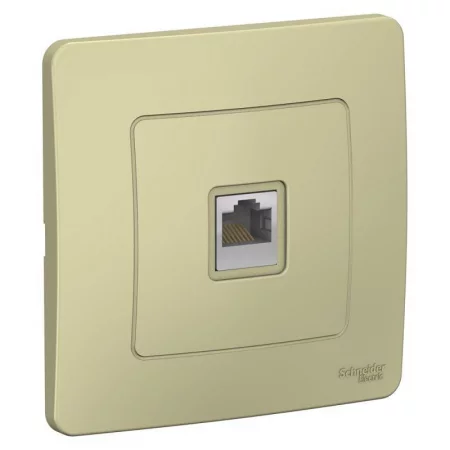 Розетка компьютерная 1-м СП Blanca RJ45 кат.5E беж. SE 