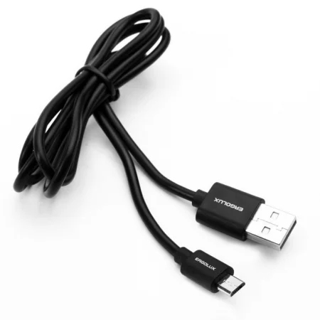 Кабель USB Micro USB 2А 1м зарядка + передача данных черн. (пакет) ERGOLUX 