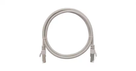 Патч-корд кат.5E (класс D) F/UTP 4 пары 26 AWG (7х0.165мм) 100МГц 2хRJ45 (8P8C) BC чистая медь LSZH нг(А)-HFLTx 0.5м сер. NIKOMAX 
