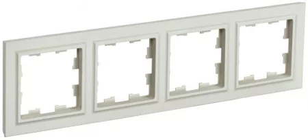 Рамка 4-м BRITE РУ-4-БрКр беж. IEK 