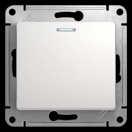 Выключатель 1-кл. СП Glossa 10А IP20 (сх. 1а) 10AX с подсветкой механизм бел. SE 