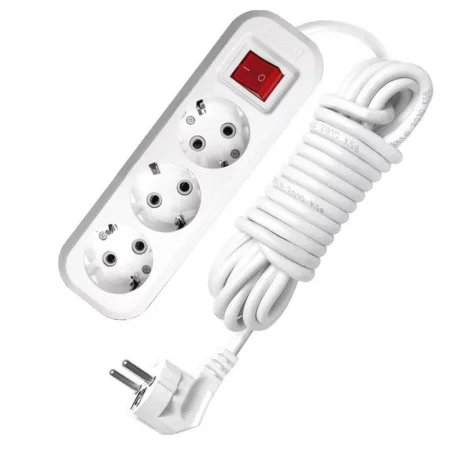 Удлинитель 3х7м с заземл. 10А IP20 S-303 ПВС 3х1 с выкл. UNIVersal 