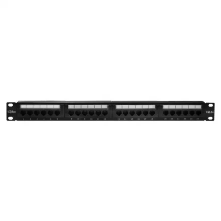 Патч-панель UTP 24хRJ-45 кат.5E 1U 19дюйм SUPRLAN 