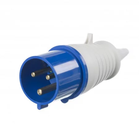 Вилка переносная 023 32А 2P+PE 220В IP44 ВП-102 DEKraft 