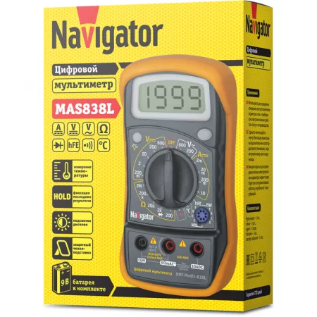 Мультиметр 82 429 NMT-Mm01-838L (838L) Navigator 