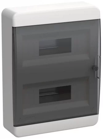 Корпус ЩРН-П-24 TEKFOR IP41 черн. прозр. дверь пластик. IEK 