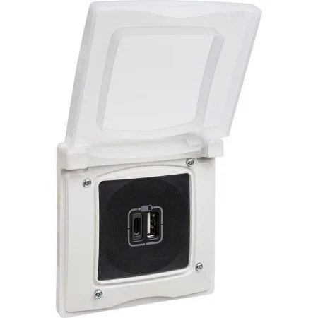 Рамка 1-м Etika IP44 с защ. крышкой бел. IEK 