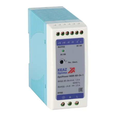 Блок питания OptiPower MDR-60-24-1 КЭАЗ 