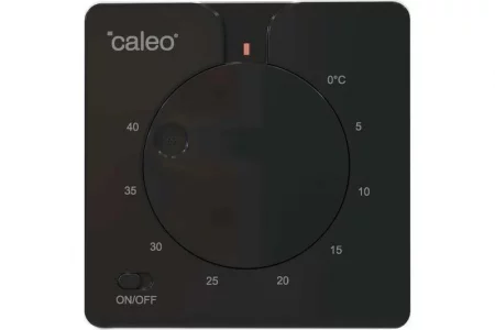 Терморегулятор C430 black встраиваемый аналоговый 3.5кВт CALEO 