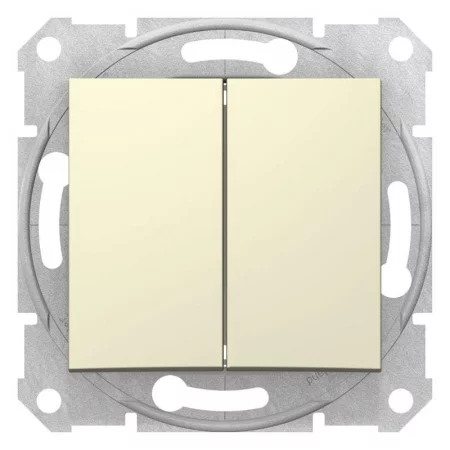 Выключатель 2-кл. СП Sedna 10А IP20 (сх. 5) 250В механизм беж. SchE 