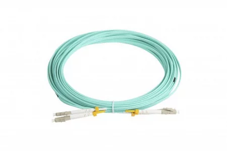 Патч-корд FC-D2-503-LC/PR-LC/PR-H-10M-LSZH-AQ волоконно-оптический (шнур) MM 50/125(OM3) LC-LC duplex 10G/40 LSZH 10м аква Hyperline 