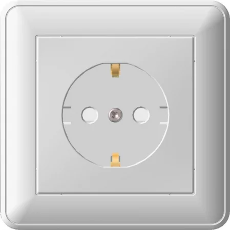 Розетка 1-м СП W59 16А IP20 с заземл. защ. шторки в сборе бел. SE 