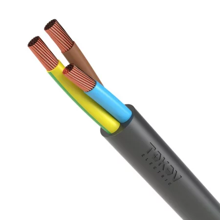 Провод TOKOV ELECTRIC ПВС 3х2.5(2х2.5+1х2.5) 380В Ч (м) 
