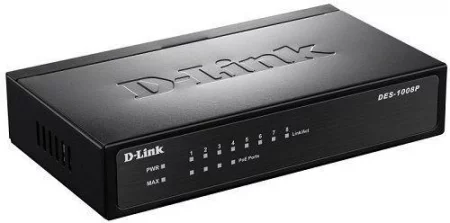 Коммутатор DES-1008P/C1A 8х100Mb 4PoE 52W неупр. D-Link 