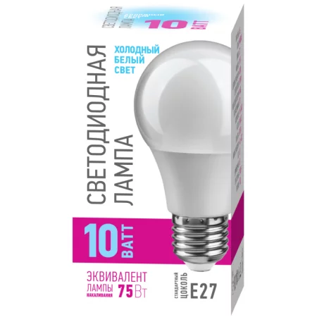 Лампа светодиодная 82 911 OLL-A55-10-230-4K-E27-PROMO 10Вт грушевидная 4000К E27 220-240В ОНЛАЙТ 