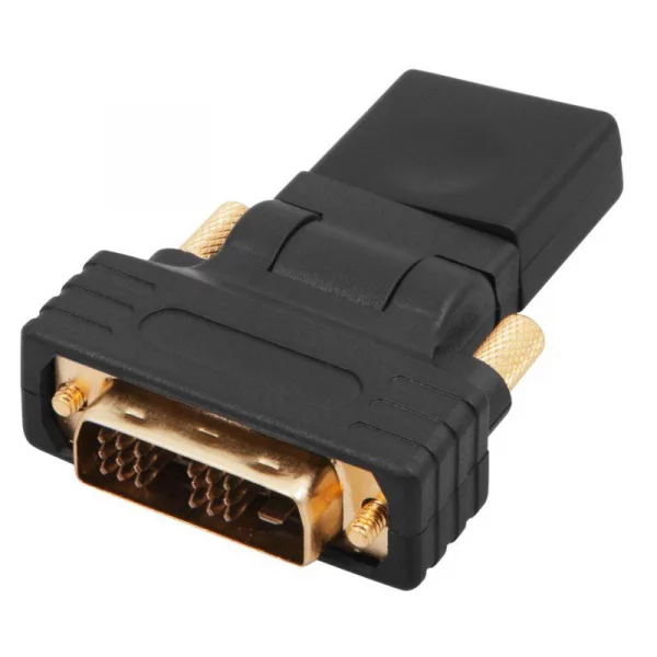 Переходник штекер DVI-D - гнездо HDMI поворотный Rexant 