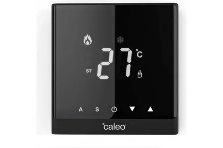 Терморегулятор C732 встраиваемый цифровой 3.5кВт черн. CALEO 