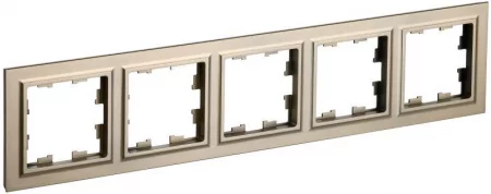 Рамка 5-м BRITE РУ-5-БрШ шампань IEK 