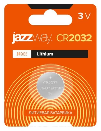 Элемент питания литиевый CR2032 3В BL-1 (блист.1шт) JazzWay 