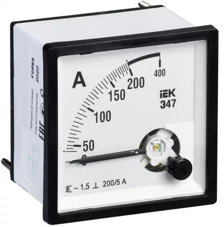 Амперметр Э47 72х72мм 200/5А кл. точн. 1.5 IEK 