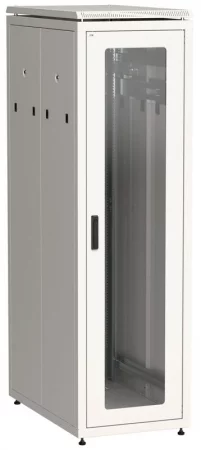 Шкаф сетевой LINEA N 19дюйм 33U 600х1000мм стеклян. передн. дверь задн. перфорир. сер. ITK 