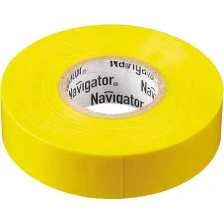 Изолента ПВХ 15мм (рул.20м) желт. NIT-B15-20/Y Navigator 