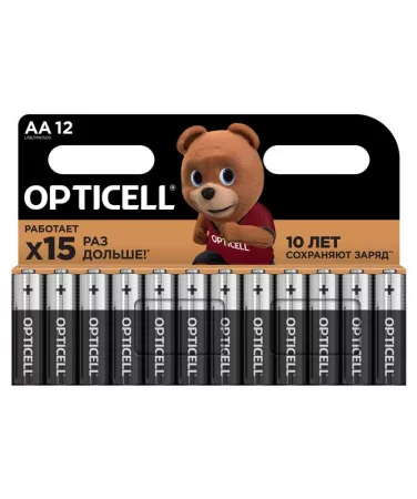 Элемент питания алкалиновый AA/LR6 (блист. 12шт) Basic Opticell /6051010