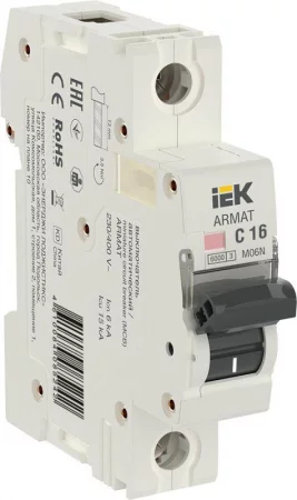 Выключатель автоматический модульный 1п C 16А M06N ARMAT IEK 