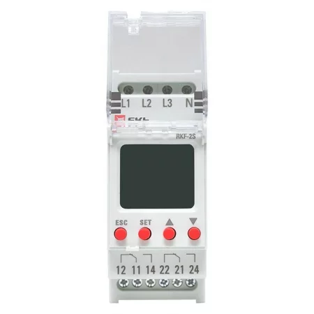 Реле контроля фаз с LCD дисплеем RKF-2S (с нейтралью) EKF 
