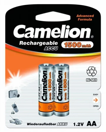 Аккумулятор R6 NI-MN 1500мА.ч BP-2 (блист.2шт) Camelion 