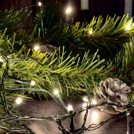 Гирлянда LED ULD-S0500-050/DGA WARM WHITE IP20 5м 50 диодов. тепл. бел. свет провод зел. Uniel 