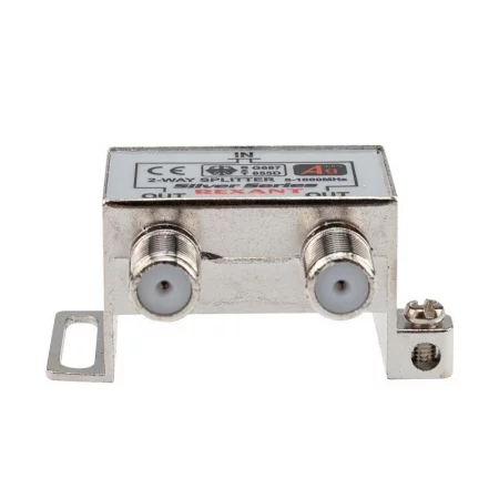 Делитель ТВ "краб" х2+3шт F "BOX" 5-1000 МГц "Silver" Rexant 