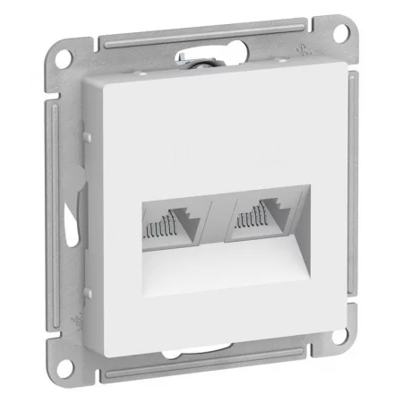 Розетка компьютерная 2-м AtlasDesign RJ45 кат.5E механизм бел. SE 