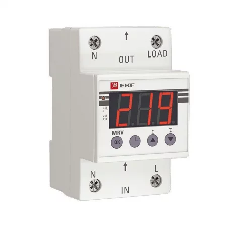 Реле напряжения с дисплеем MRV 40А PROxima EKF 