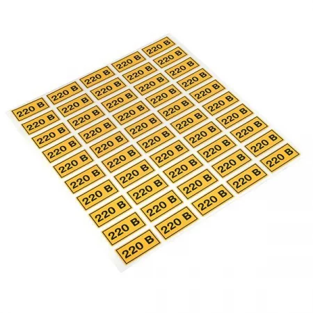 Наклейка "220В" 20х40мм PROxima EKF 